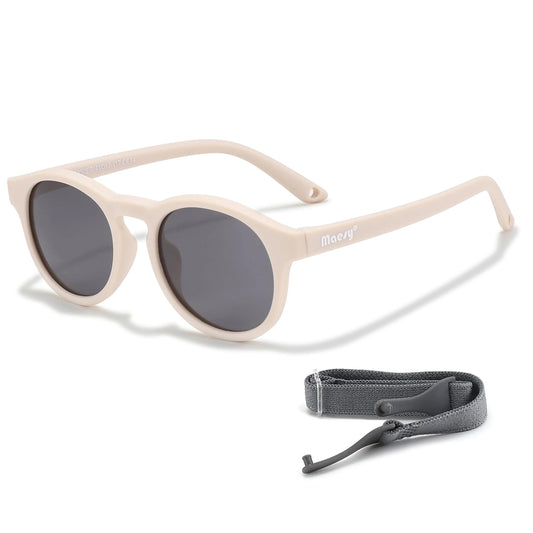 Maesy Kids Sunglasses for Toddlers and Babies - 1-3 Years - UV400 Polarized Protection - Flexible and Bendable Frame - Adjustable Elastic Strap - Safe and Comfortable Children's Sunglasses - Bowi