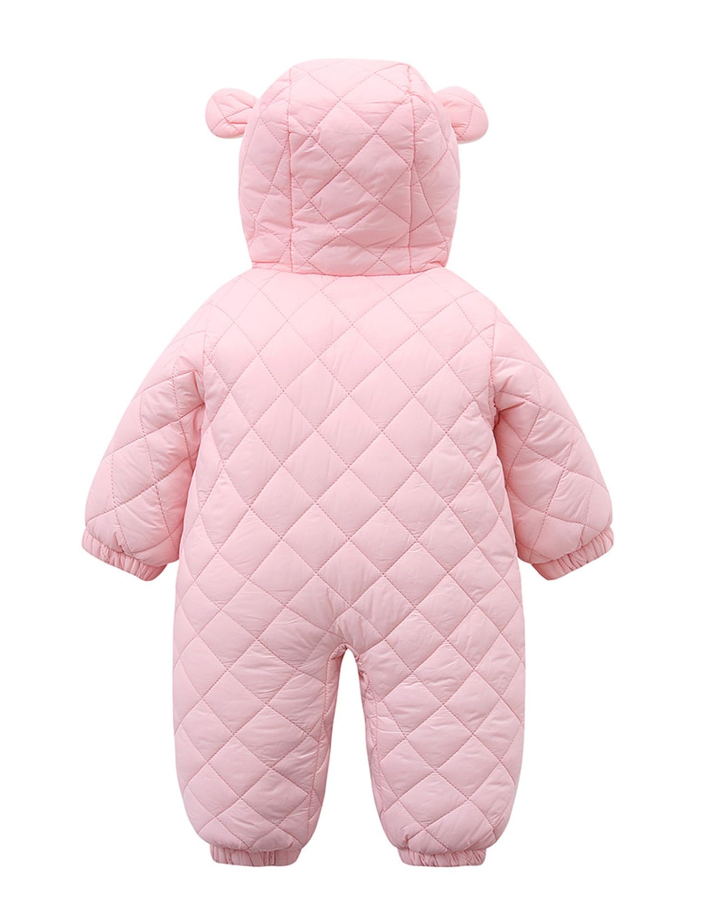 SEAUR Toddler Baby Winter Snowsuit Windproof One Piece Buffer Padded Romper Warm Hooded Outerwear for Baby 6-24 Months