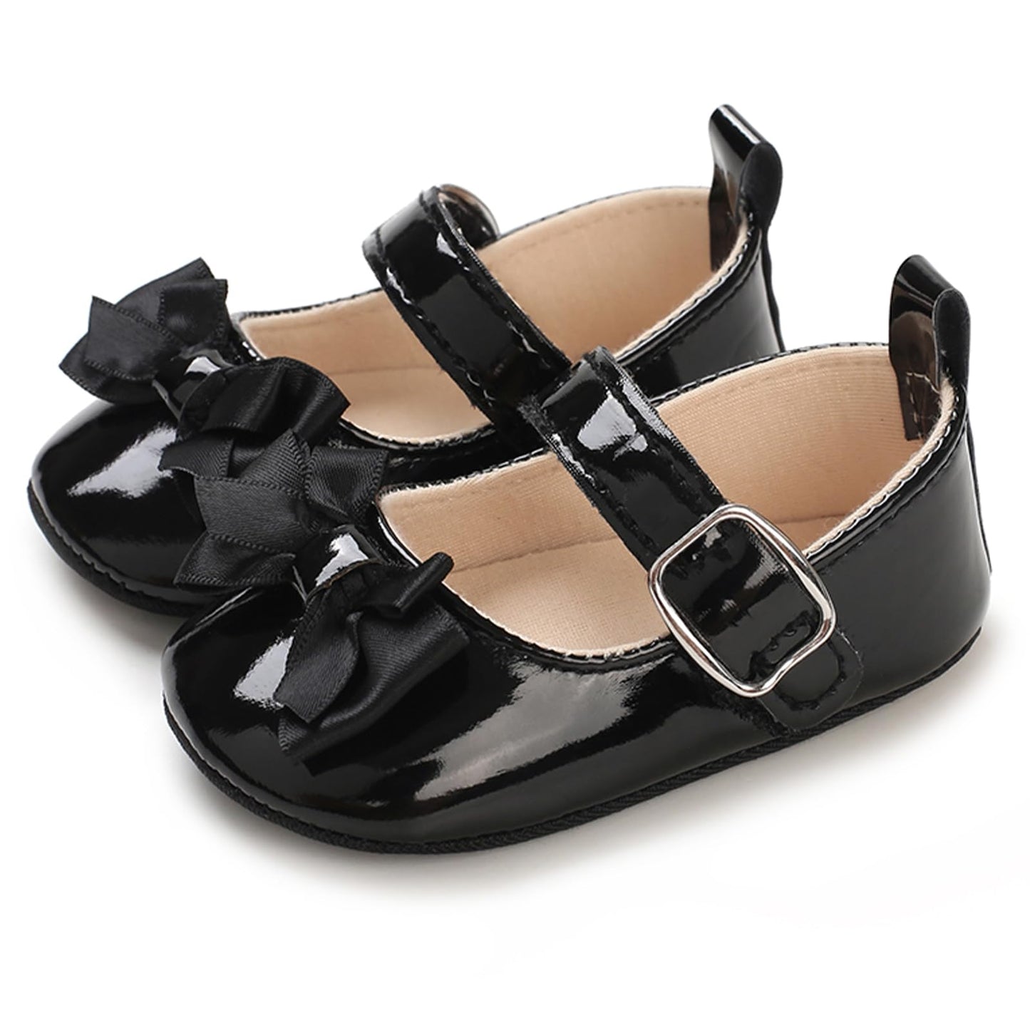 MASOCIO Baby Lauflernschuhe Krabbelschuhe Mädchen Kleinkind Rutschfesten Lederpuschen Babyschuhe 3-18 Monate
