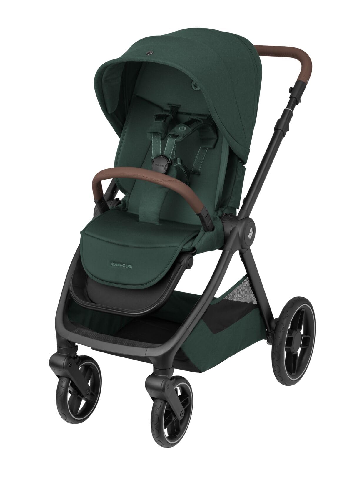 Maxi-Cosi Oxford Plus Baby Stroller 2 in 1 Set with Carrycot 0-4 Years 0-22kg Compact Folding Soft Suspension 3 Reclining Positions 10kg Storage Basket Twillic Graphite