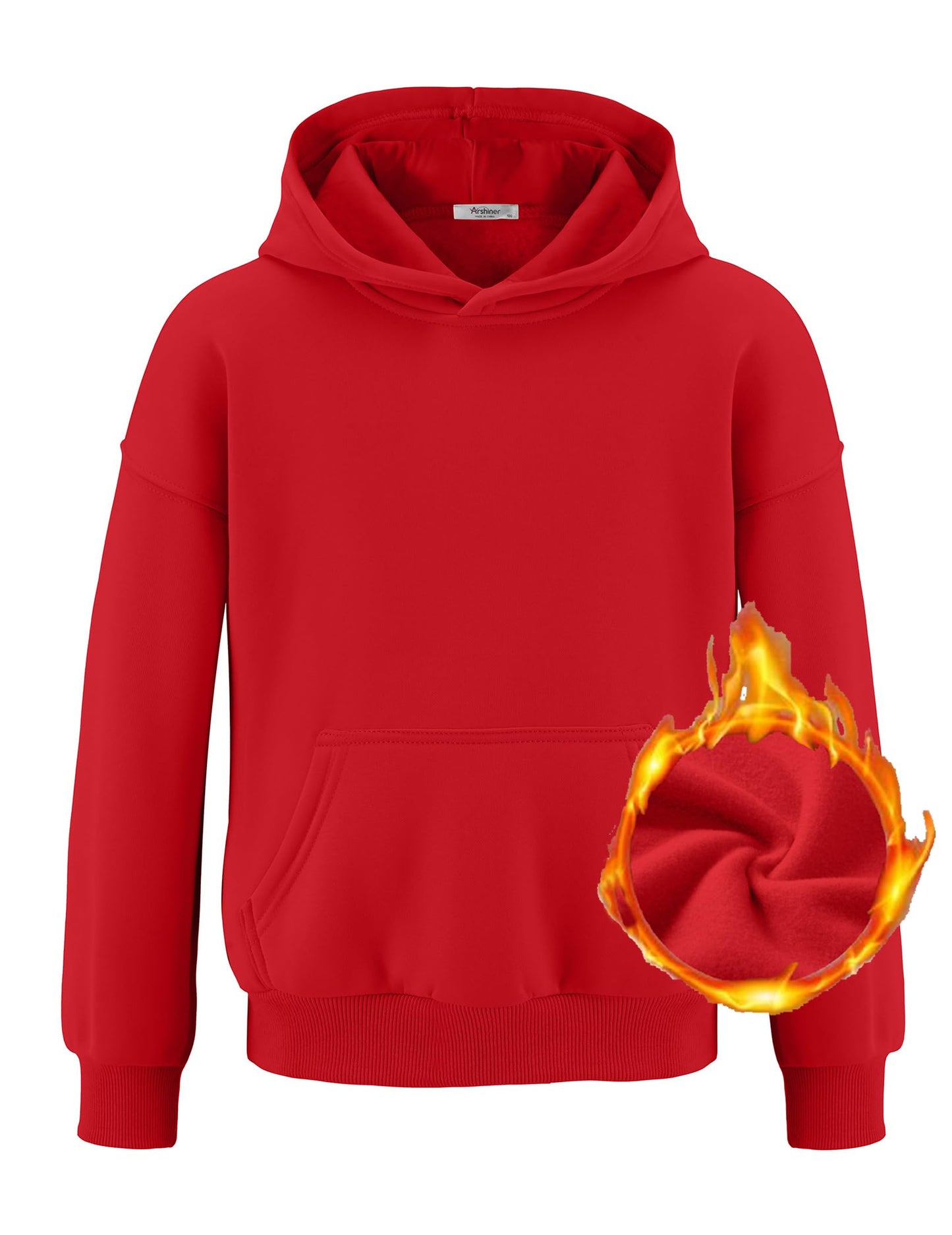 Arshiner Girls' Warm Fleece Children's Hoodie Winter Pullover with Pocket Sweatshirt for Girls 6-16 Years