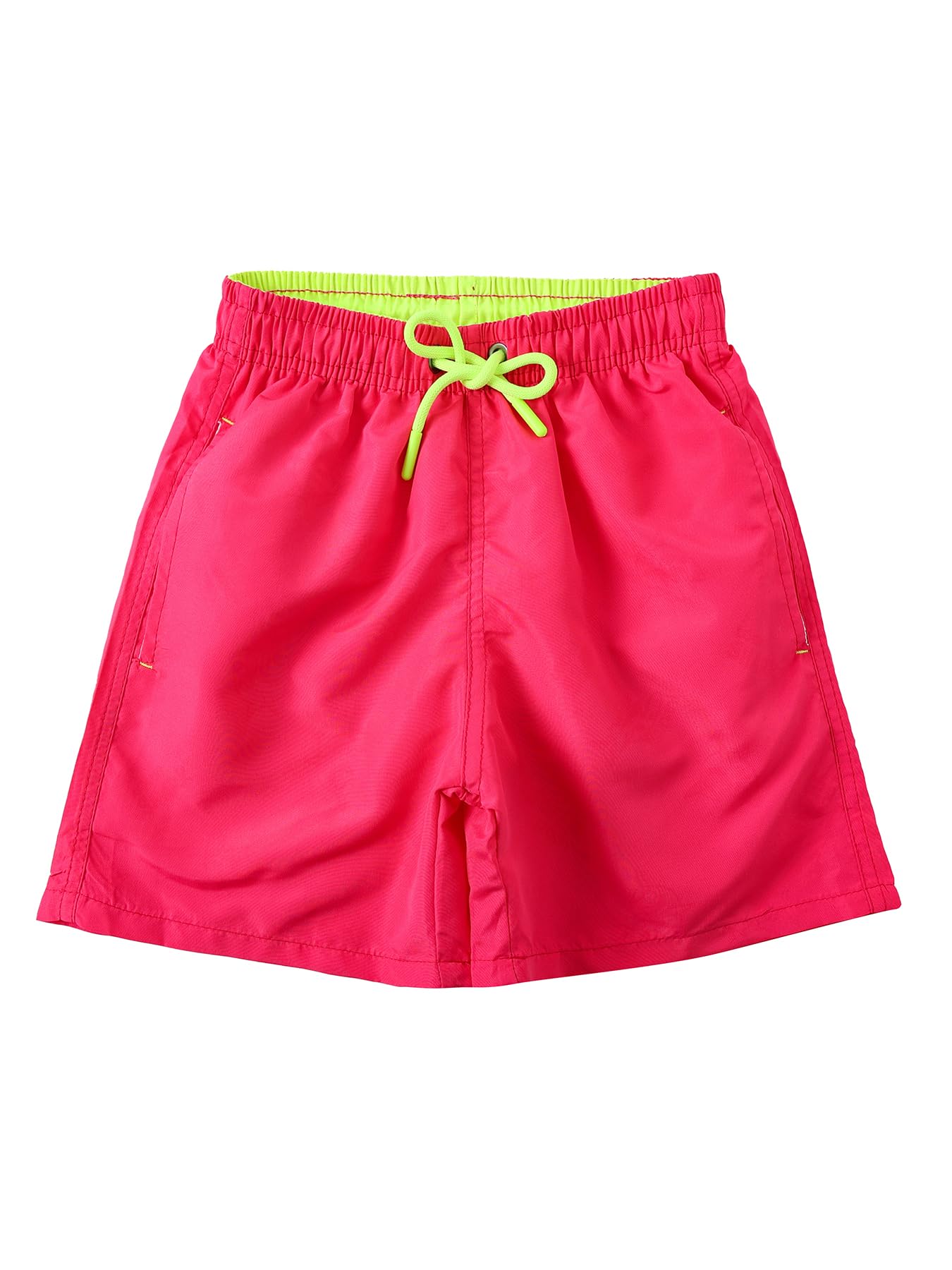 SERENYOU Boys' Board Shorts Children's Pattern Changing Swimming Shorts with Mesh Lining