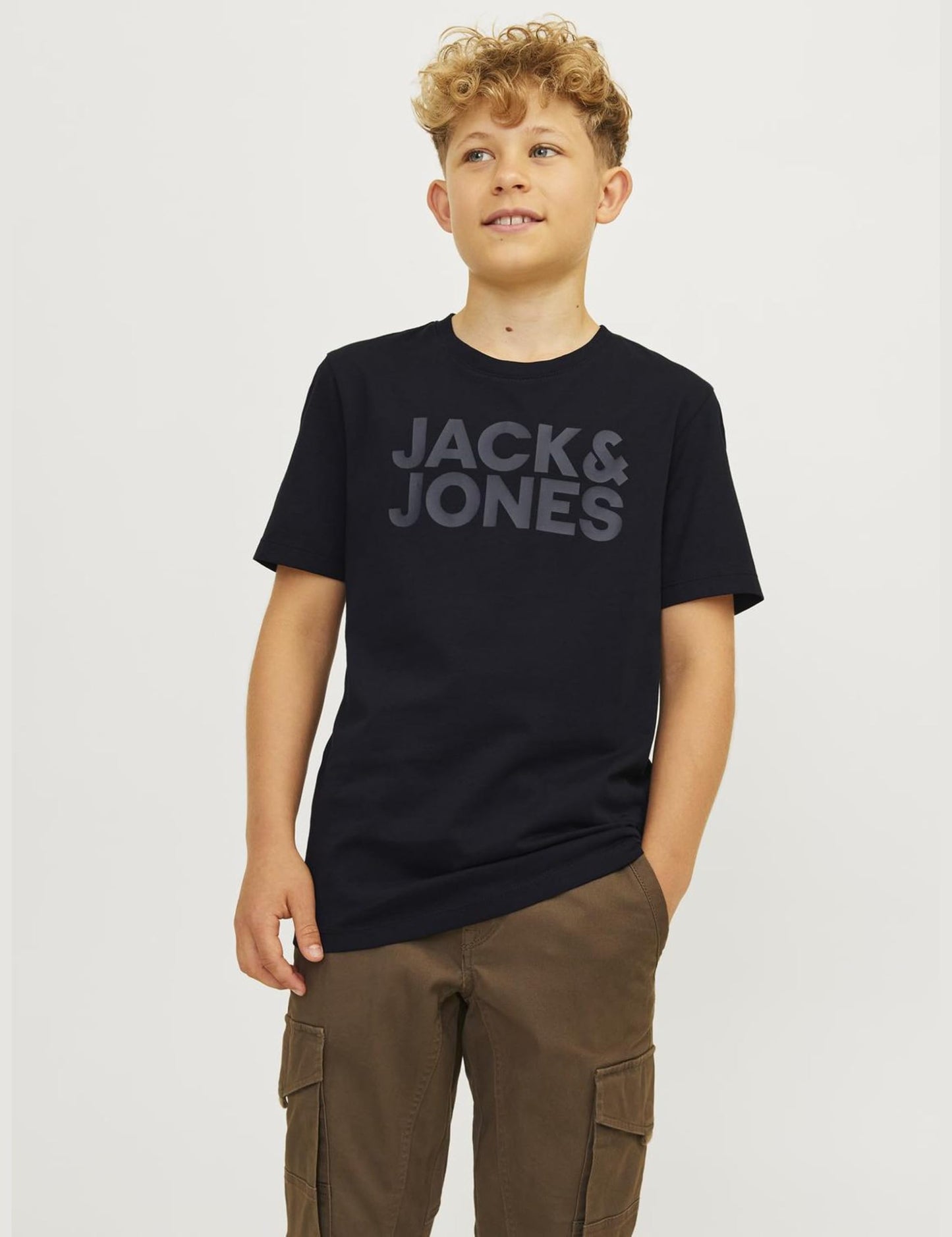 JACK & JONES Herren Jjecorp Logo Tee Ss Crew Neck Noos Jr T-Shirt