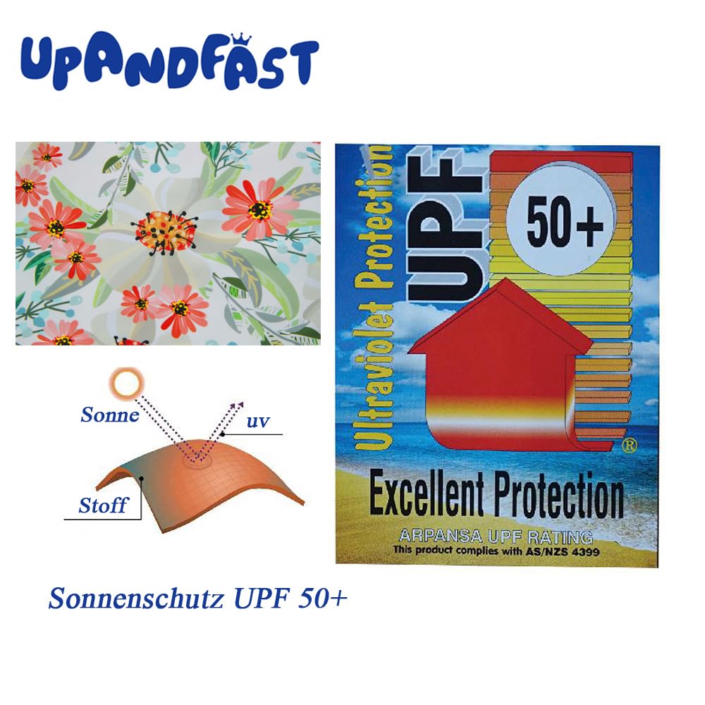 upandfast Baby Badeanzug mit Knöpfen UV Schutz Badebekleidung Für Baby Mädchen