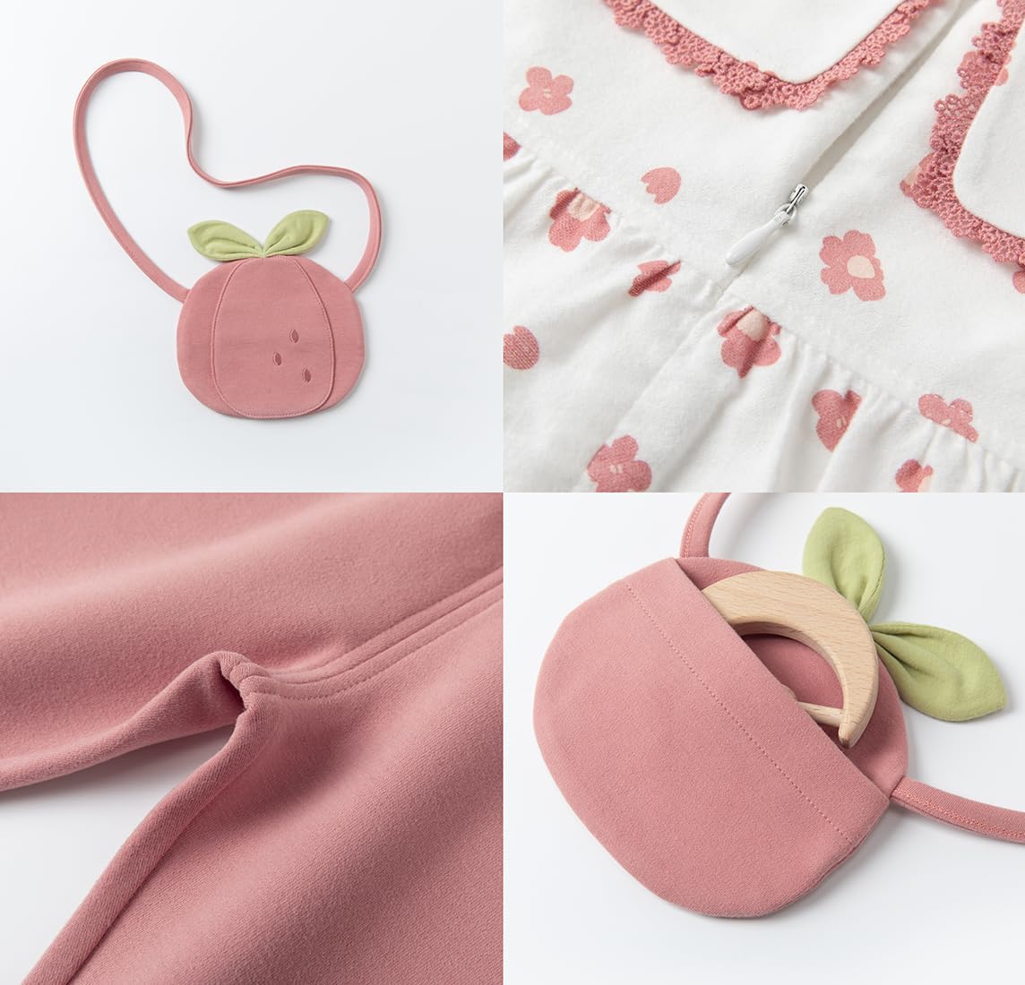 gurcooc Kinder Bekleidungssets für Baby-Mädchen Baumwolle Langarm Kleid Taille Hose Babykleidung Weiche Babyset, 6-30 Monate