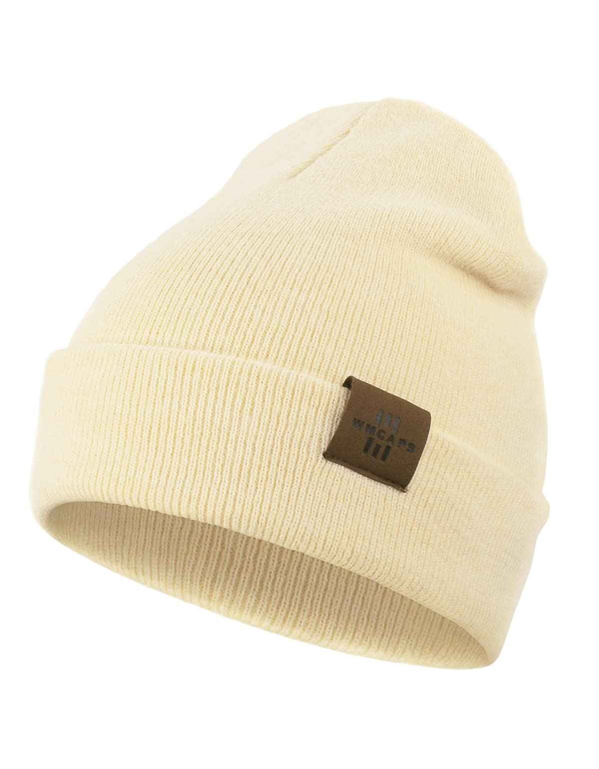 Wmcaps Mütze Kinder Jungen, Warme Weiche Wintermützen für Mädchen Kleinkind Baby, Doppellagige Strickmütze Kinder