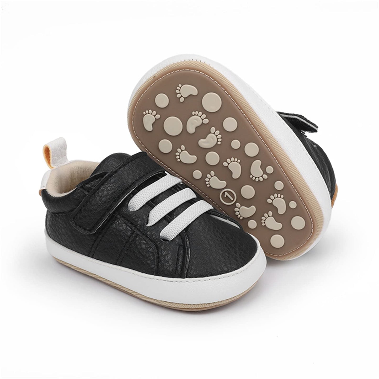 RVROVIC Babyschuhe Anti-Rutsch Oxford Loafer Flats für Jungen und Mädchen aus PU Leder mit weicher Sohle