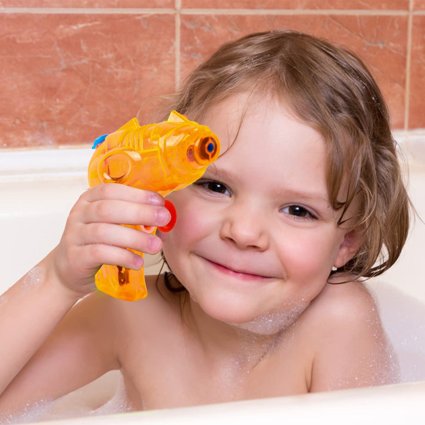 DERAYEE 12 Stück wasserpistole klein,Wasserspritzpistolen,Spritzpistole,Mini Wasserpistolen,Sommer Spielzeug Garten Pool Party Mitgebsel für Kinder