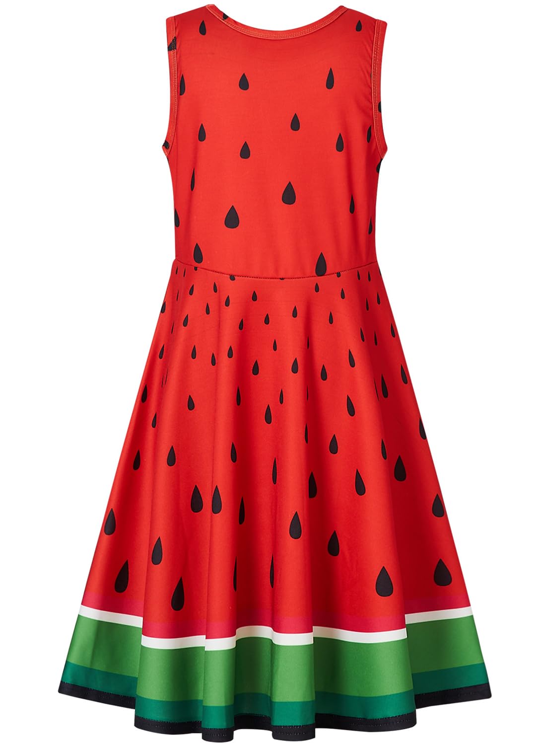 kids4ever Mädchen Kleid Ärmellos Sommerkleid Rundhals A-Linie Swing Kleid Meerjungfrau Galaxie Prinzessin Party Geburtstag 4-12 Jahre