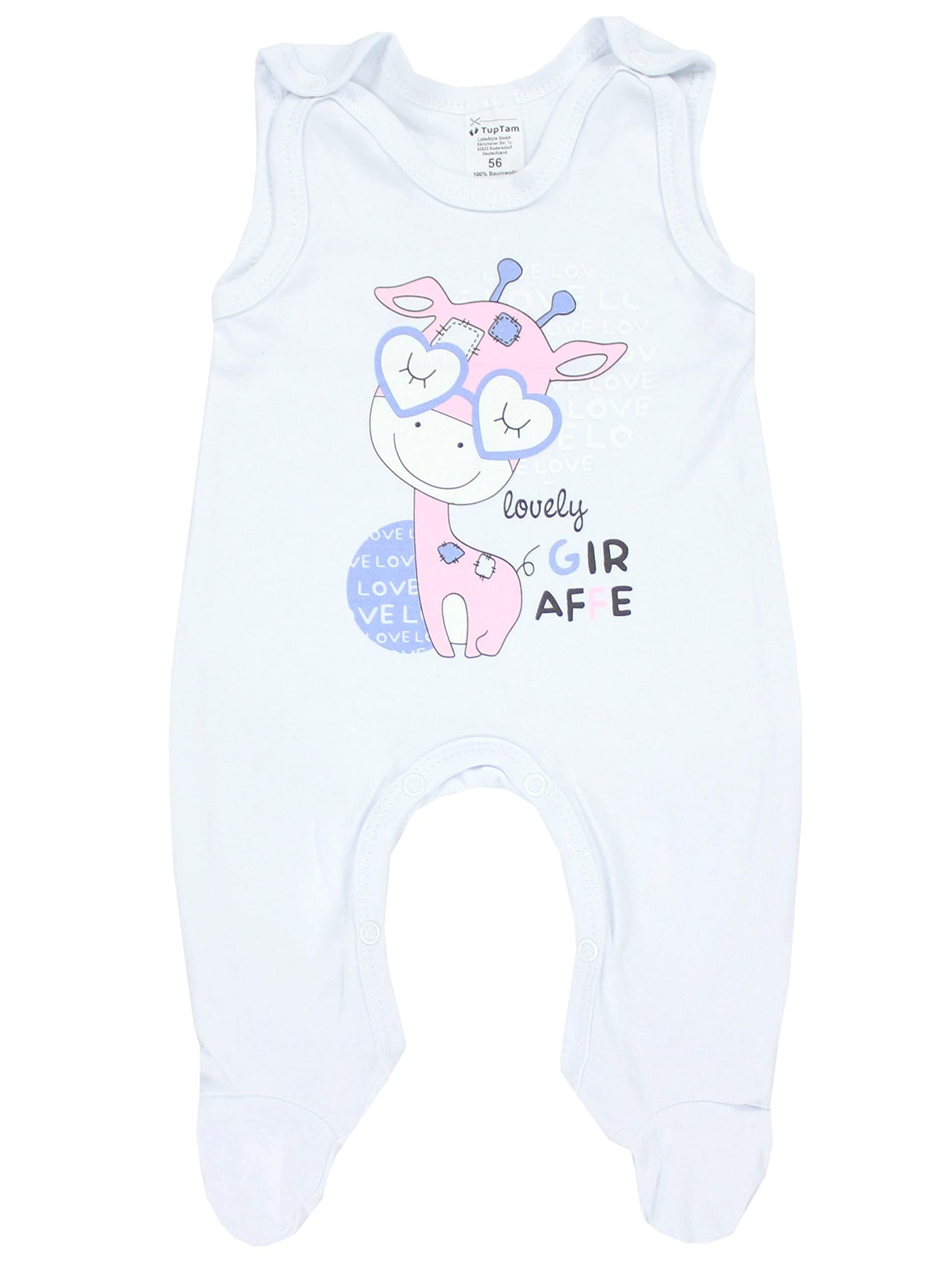 TupTam Baby Mädchen Strampler mit Aufdruck Spruch 3er Pack
