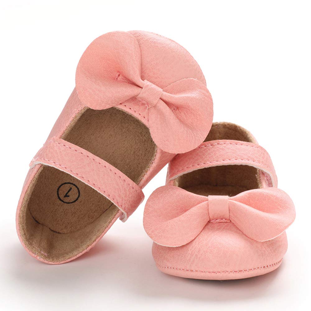 LACOFIA Babyschuhe Mädchen rutschfest Bowknot Prinzessin Krabbelschuhe