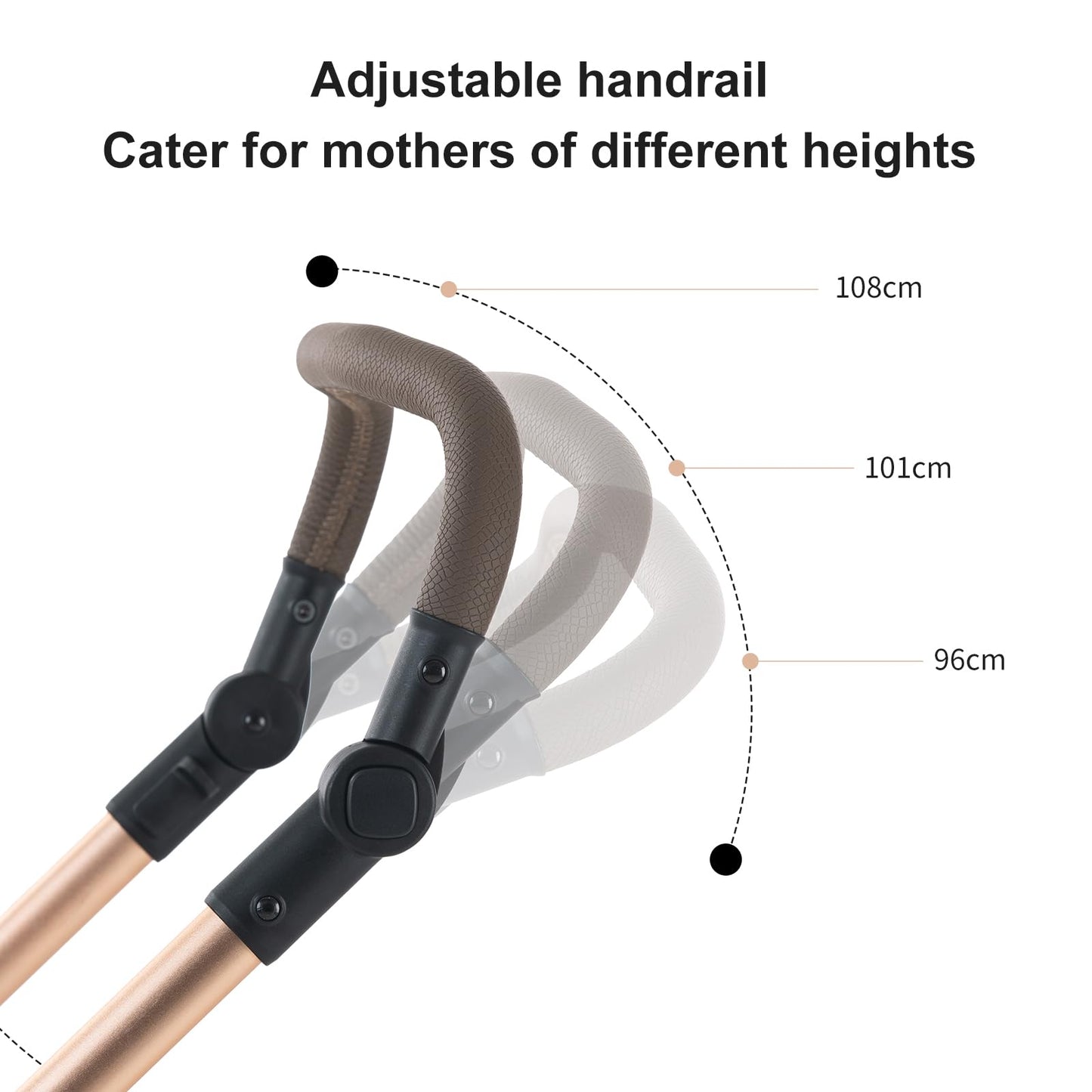 BEBBY 3-in-1 Stroller Combo Stroller Set 2-in-1 Buggy Foldable Luxury High Landscape Newborn Portable Stroller Folding Pram Pushchair Travel System (D2-DEEPGREY)