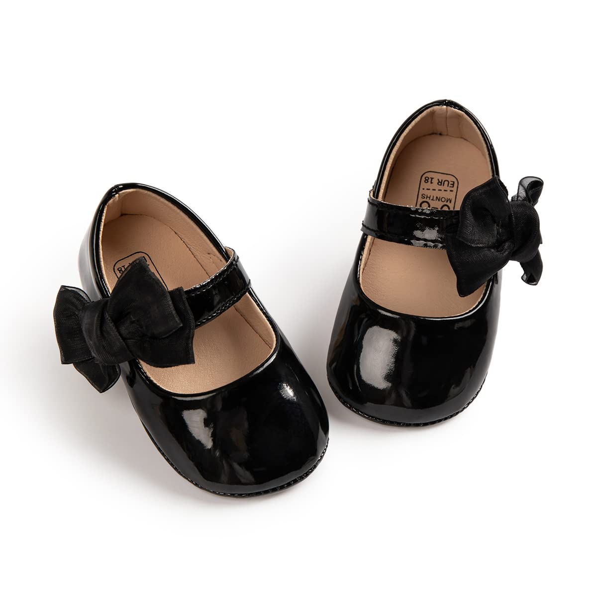 Sonsage Infant Baby Mädchen Bowknot Mary Jane Kleinkind weich Anti-Rutsch-Sohle Prinzessin Hochzeit Kleid erste Walking Flats Prewalker Neugeborenen Ballett Schuhe