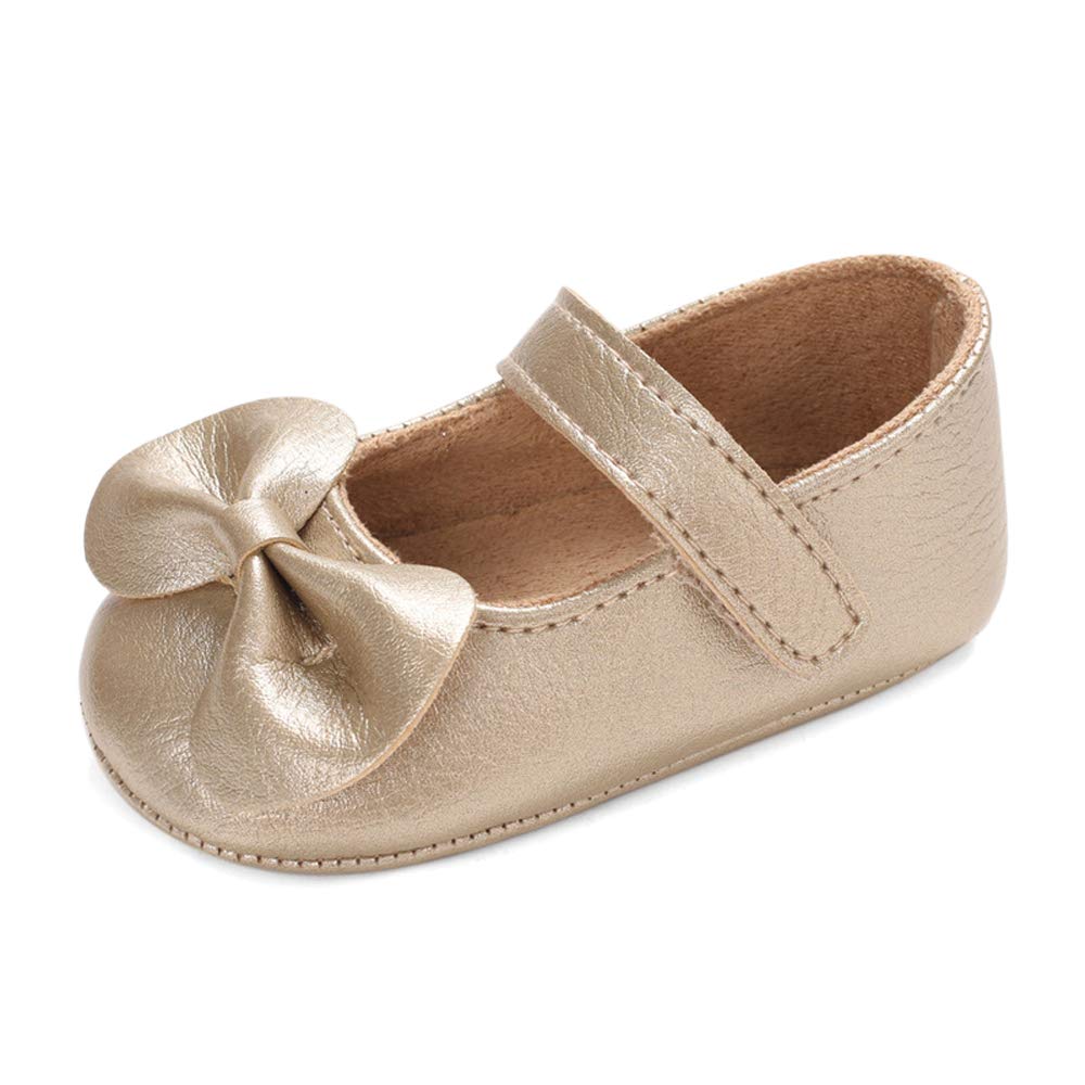 LACOFIA Babyschuhe Mädchen rutschfest Bowknot Prinzessin Krabbelschuhe