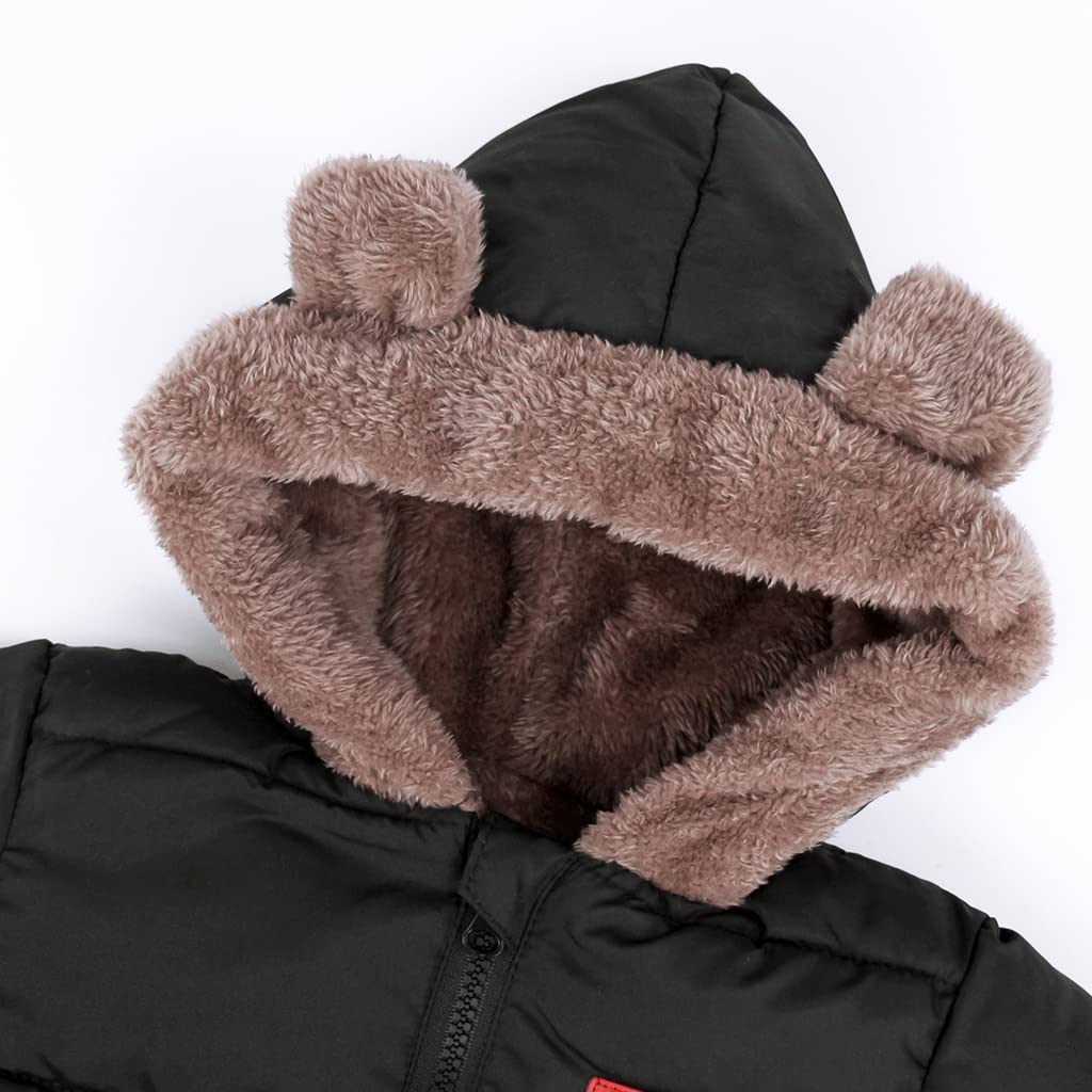Baby Winter Fleece Coat Kids Boys Jacket Outwear Girls Padded Clothing