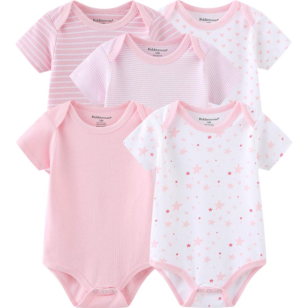 Kiddiezoom Unisex Babyhose für Mädchen Jungen Baby Jogginghose, 4er-Pack