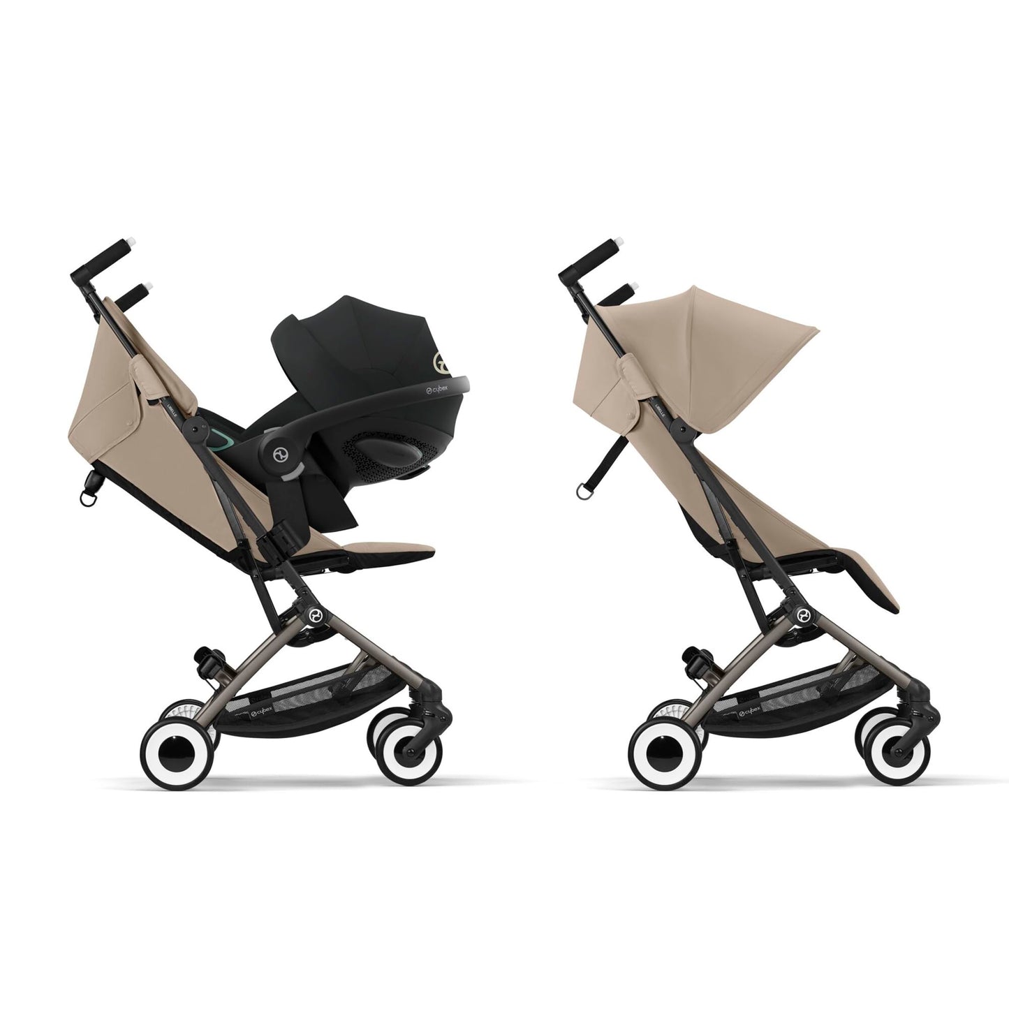 CYBEX Gold Pushchair Dragonfly with One-Pull Harness, From Approx. 6 Months to 4 Years (max. 22 kg), Ultralight (Only 6 kg), Fog Gray (Grey with Silver Frame)