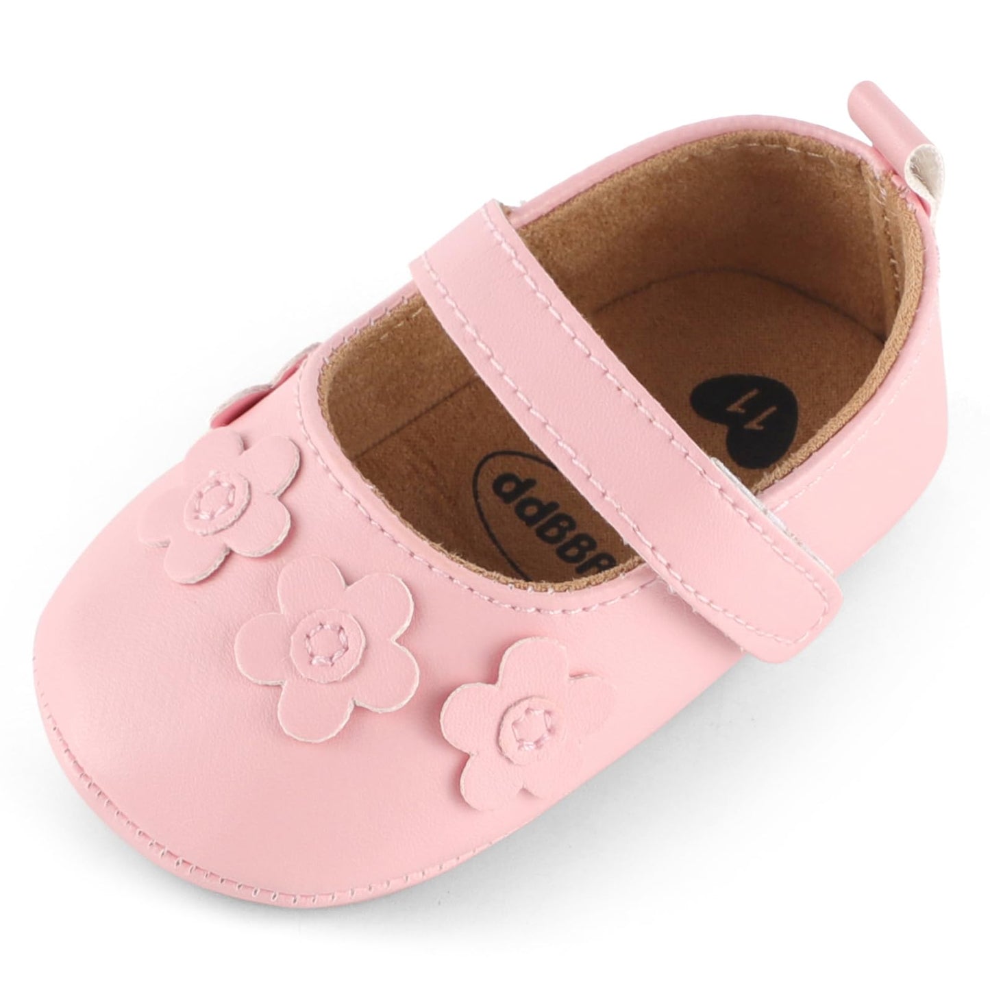 MASOCIO Baby Lauflernschuhe Krabbelschuhe Mädchen Kleinkind Rutschfesten Lederpuschen Babyschuhe 3-18 Monate