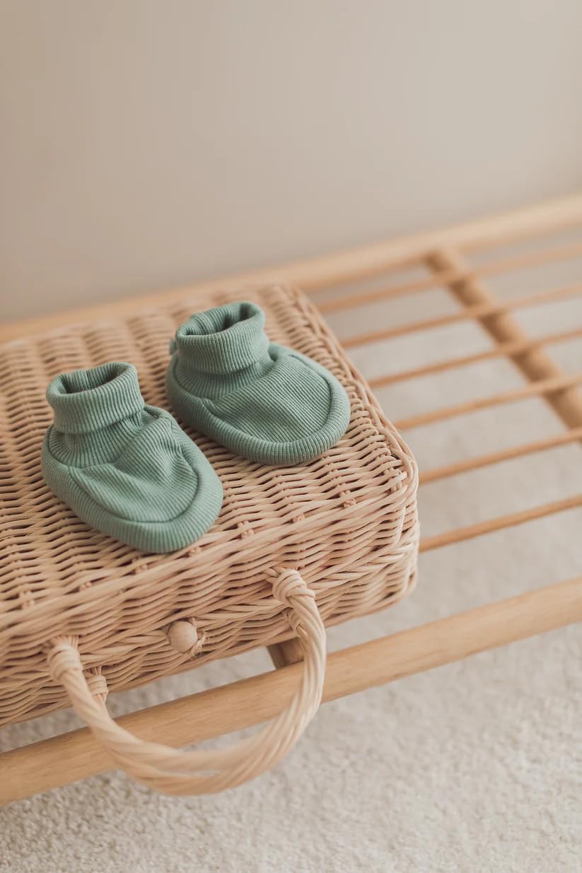 Generisch Baby Krabbel- Hausschuhe - Schuhe Neugeborene - Baumwolle - Diverse Farben - Mädchen - Jungs