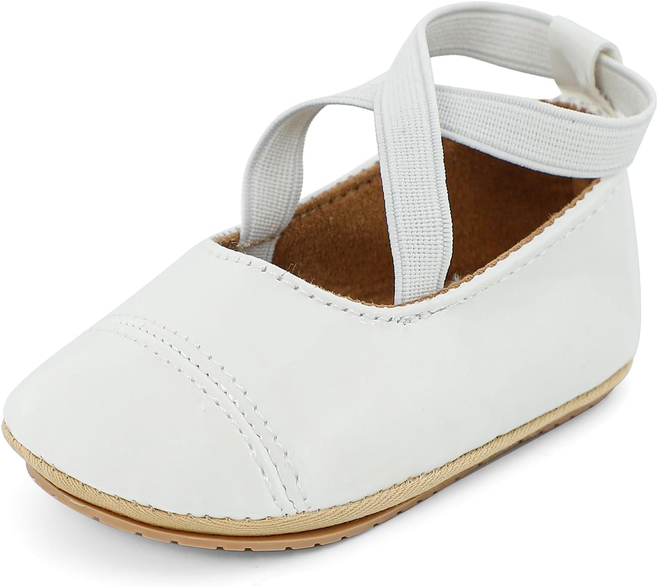Cheerful Mario Baby Mädchen Schuhe Baby Ballerina Schuhe Lauflernschuhe Taufe Schuhe mit Bowknot PU Leder Babyschuhe