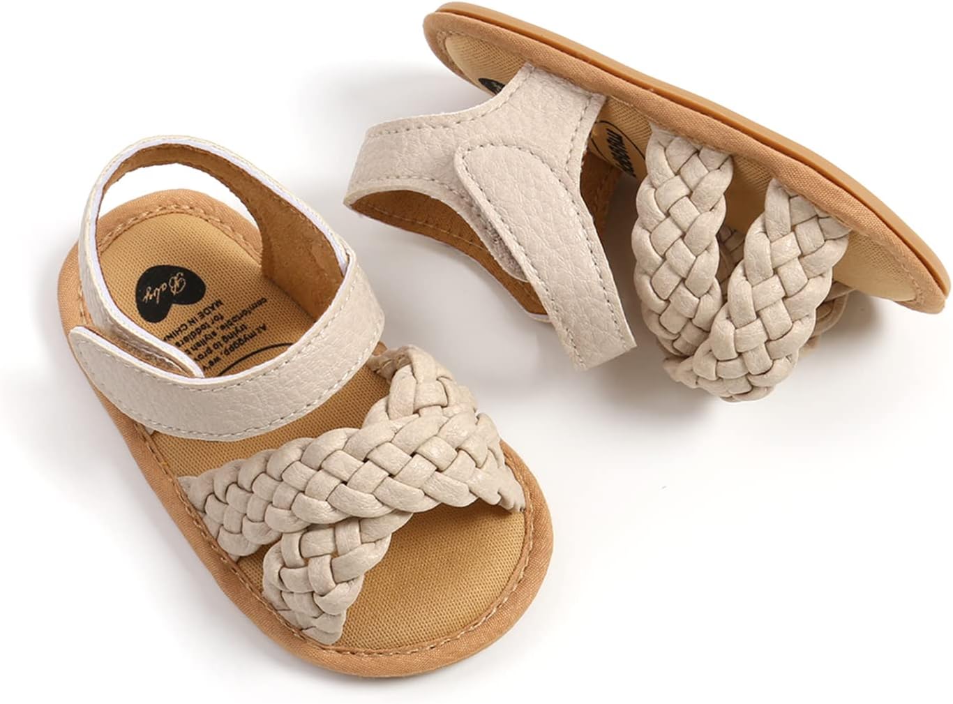 RVROVIC Babyschuhe für Jungen und Mädchen – Premium Weiche Anti-Rutsch Gummisohle für Säuglinge – Sommer Outdoor Sandalen für Kleinkind Erste Walker