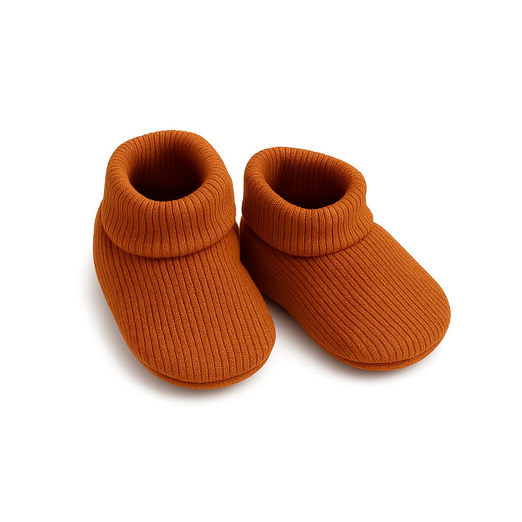 Generisch Baby Krabbel- Hausschuhe - Schuhe Neugeborene - Baumwolle - Diverse Farben - Mädchen - Jungs