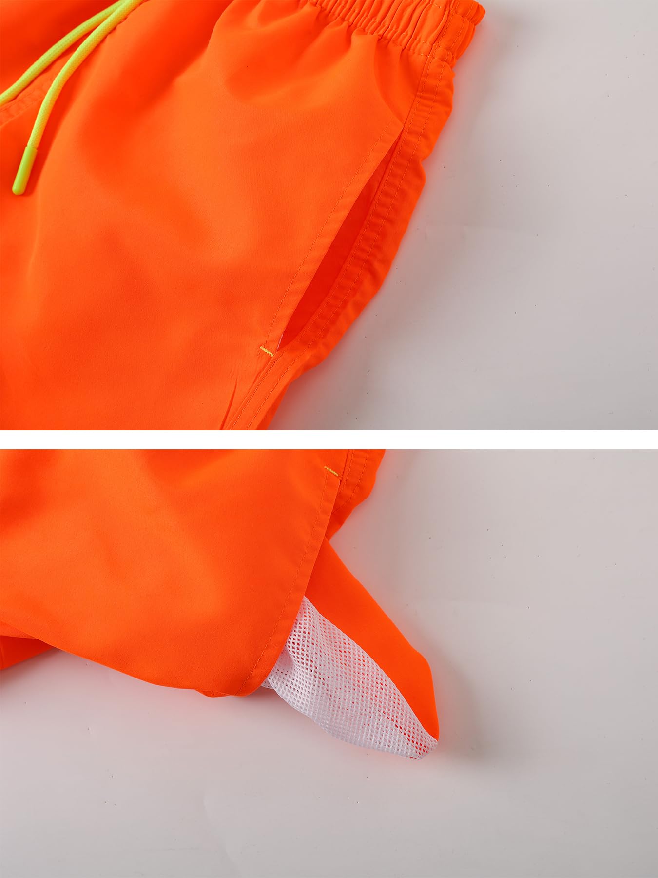 SERENYOU Boys' Board Shorts Children's Pattern Changing Swimming Shorts with Mesh Lining