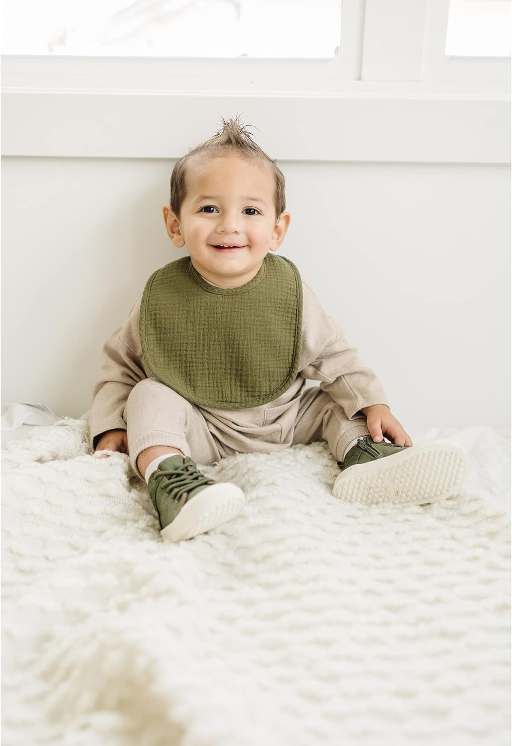 SLOSH Lätzchen Baby Für Neugeborene Babylätzchen für Babys und Kleinkinder Jungen und Mädchen Unisex Set Druckknopf