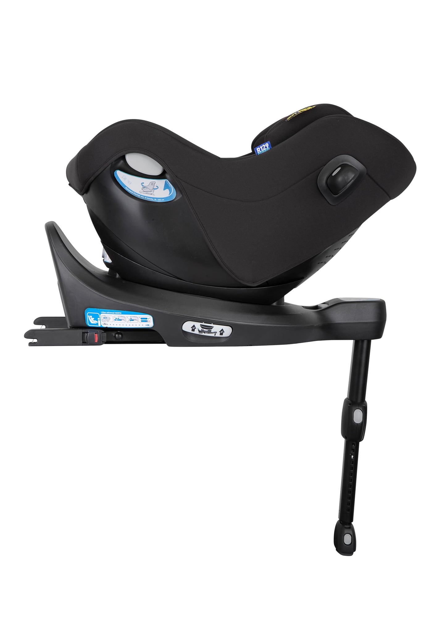 Graco SnugLite™ i-Size R129 Babyschale, ab Geburt bis ca. 12 Monate (40 bis 75 cm), leicht, kompatibel mit ISOFIX-Basisstation SnugTurn™ i-Size R129 (separat), Neugeboreneneinlage, schwarz, Midnight - Meloni2
