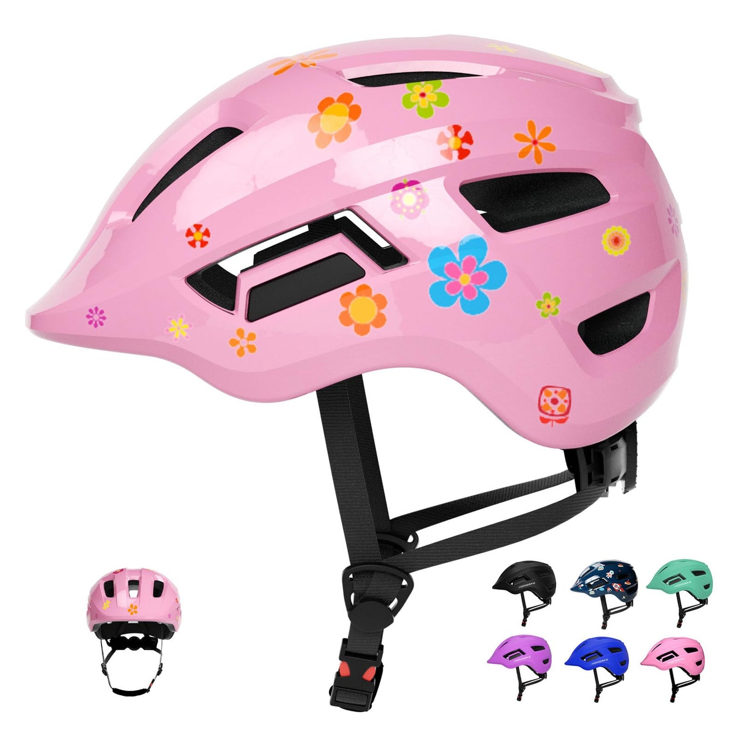 KORIMEFA Toddler Helmet Children's Bicycle Helmet Baby Multi-Sport Adjustable Helmet Sports Helmet Cycling Bicycle Scooter Skateboard Helmet Lightweight for Children Boys Girls from 2-8 Years Old