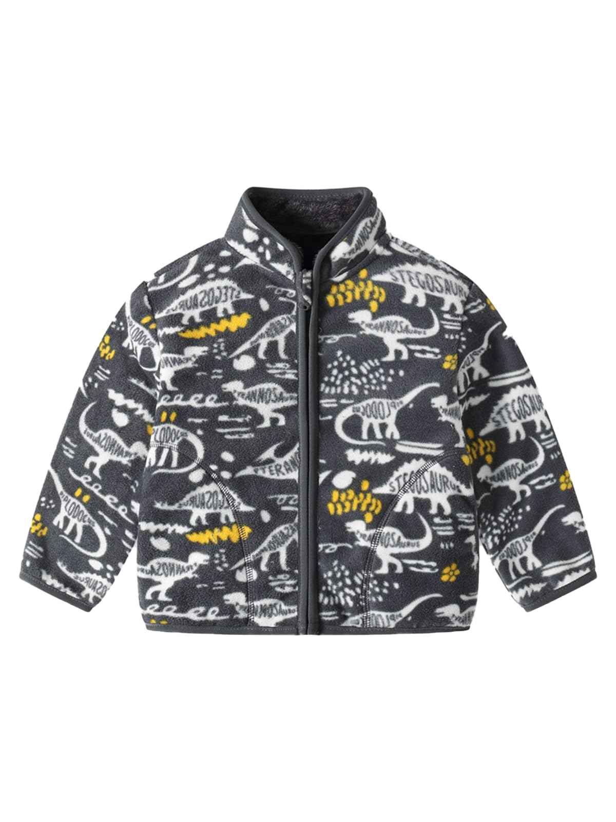LUVCES Baby Jacket Boys Unisex Toddler Girls Kids Warm Fleece Jacket Full Zip Pullover Outerwear Sweatshirt