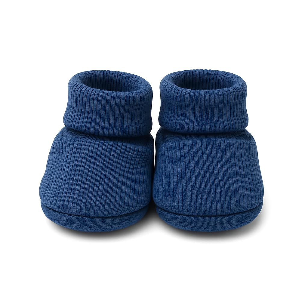 Generisch Baby Krabbel- Hausschuhe - Schuhe Neugeborene - Baumwolle - Diverse Farben - Mädchen - Jungs