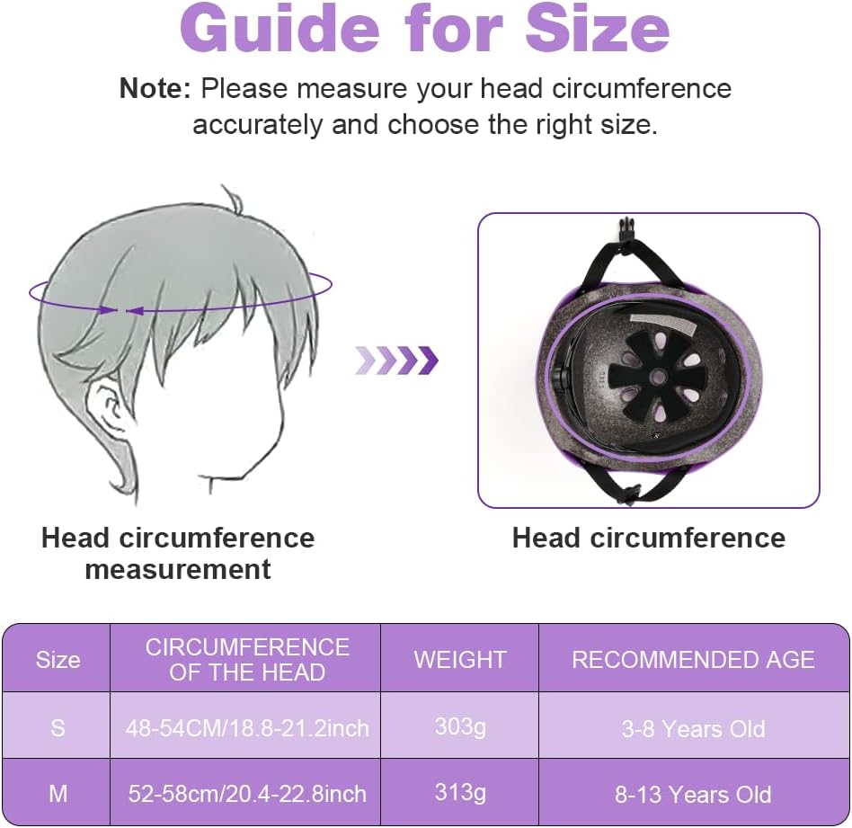 Flintronic Children's Bicycle Helmet, Children's Helmet, Bicycle Helmet for Children, Adjustable Skateboard Helmet for Bicycle, Skateboard, Scooter, Skating, Scooter, BMX for 2-13 Years