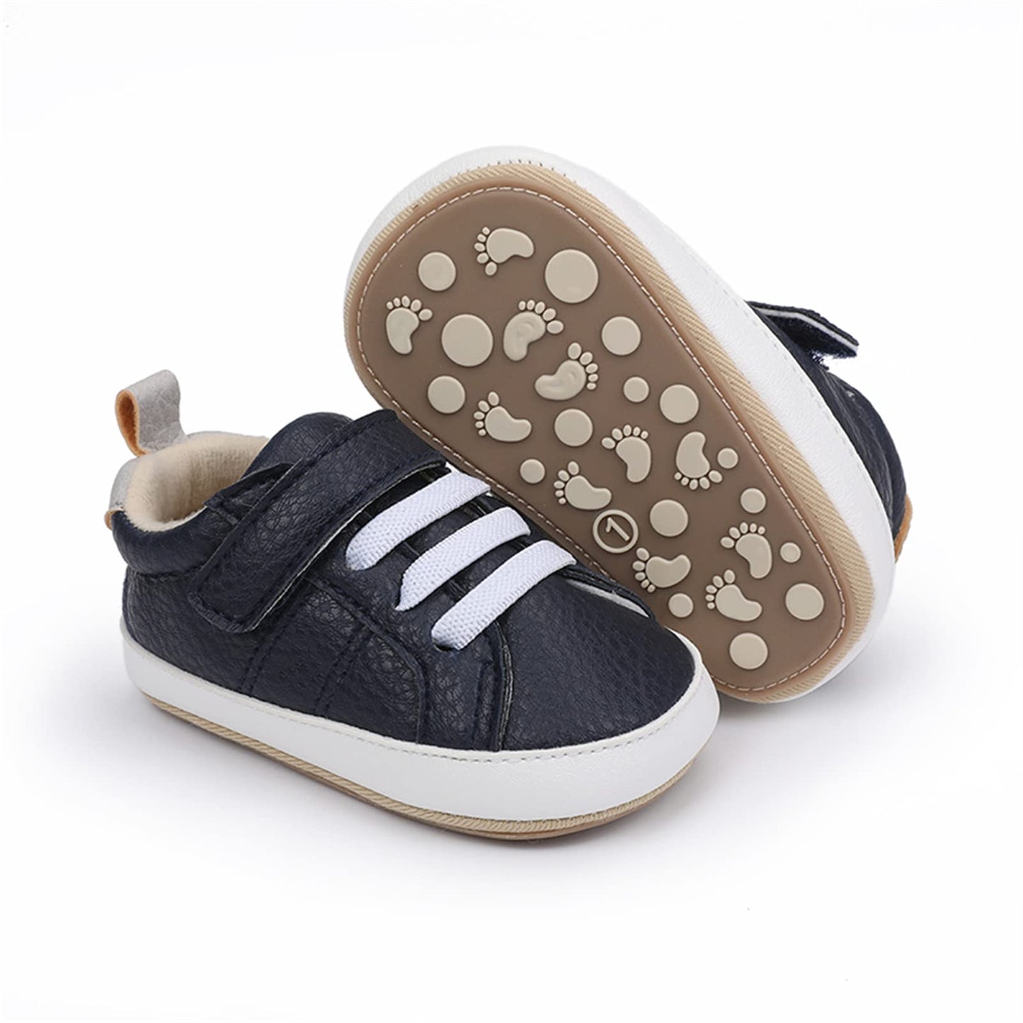 RVROVIC Babyschuhe Anti-Rutsch Oxford Loafer Flats für Jungen und Mädchen aus PU Leder mit weicher Sohle