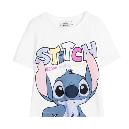 Disney Stitch Mädchen T-Shirt, Lilo&Stitch, Baumwolle, Kinder Shirt, Größe 116 bis 164, 6 bis 14 Jahre