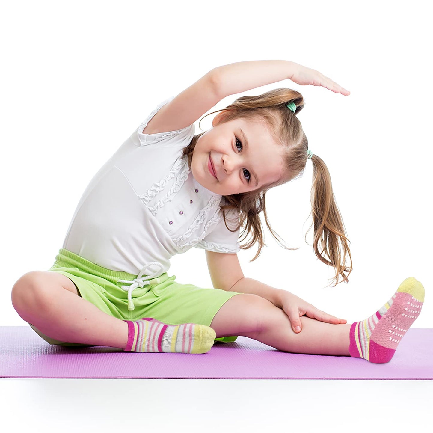 GRPSKCOS Stoppersocken Kinder 12 Paar ABS Socken Rutschfeste Socken Kleinkind Antirutschsocken für 1-7 Jahre Jungen Mädchen