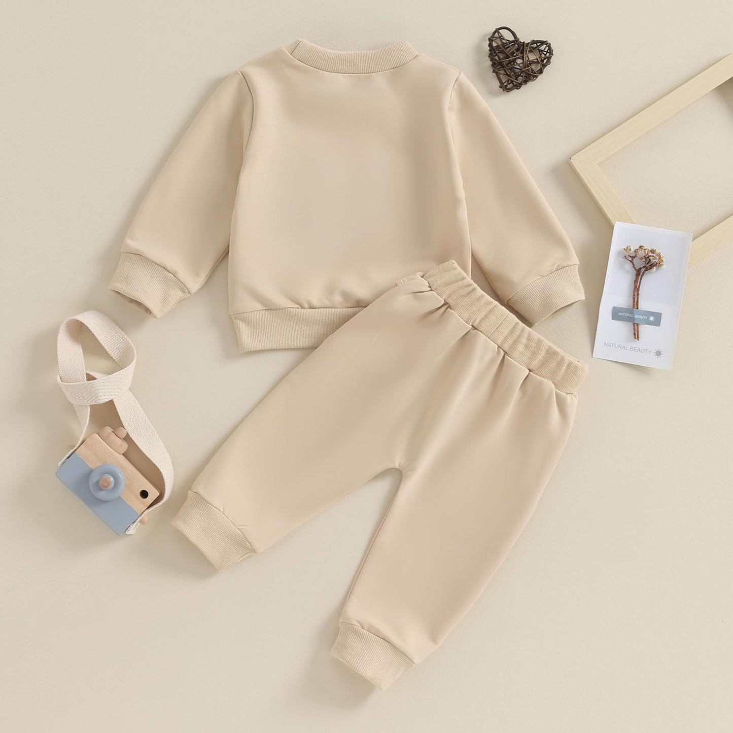Geagodelia Baby Boys Clothing Outfit Baby Clothing Set Long Sleeve Sweatshirt + Trousers Newborn Soft Baby Set Mama's Boy 2-Piece