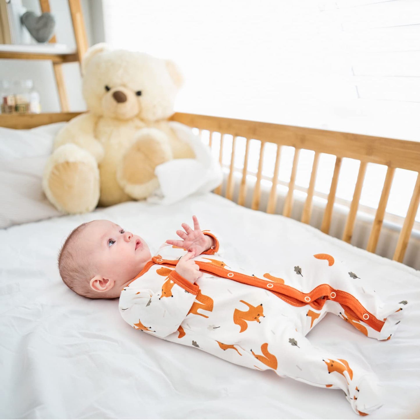 Amo nenes Sleep Romper Baby Boys Overall 3 Pack Unisex Pajamas Cotton Romper Jumpsuits Long Sleeve Player Baby Clothes with 0-7 Months