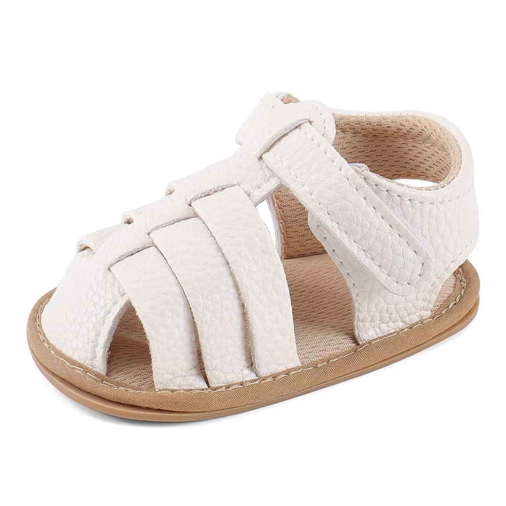 MASOCIO Babyschuhe Mädchen Sandalen Sommer Schuhe Flach Gummi Rutschfest