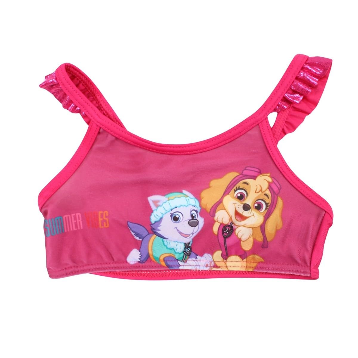 Disney Girls Paw Patrol Swimsuit. Swim Shirt Set
