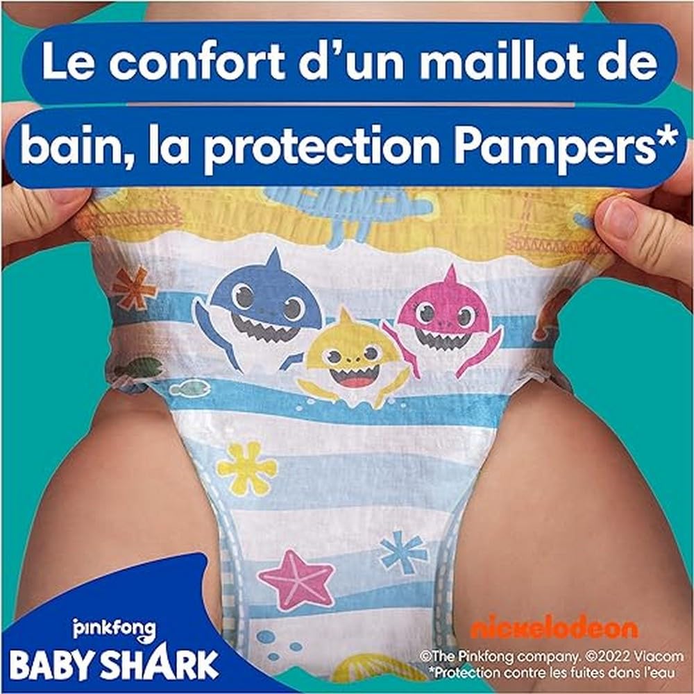 Pampers Baby Nappies Size 4-5, Splashers, Pack of 11, Disposable Swim Nappies for Safe Protection in the Water