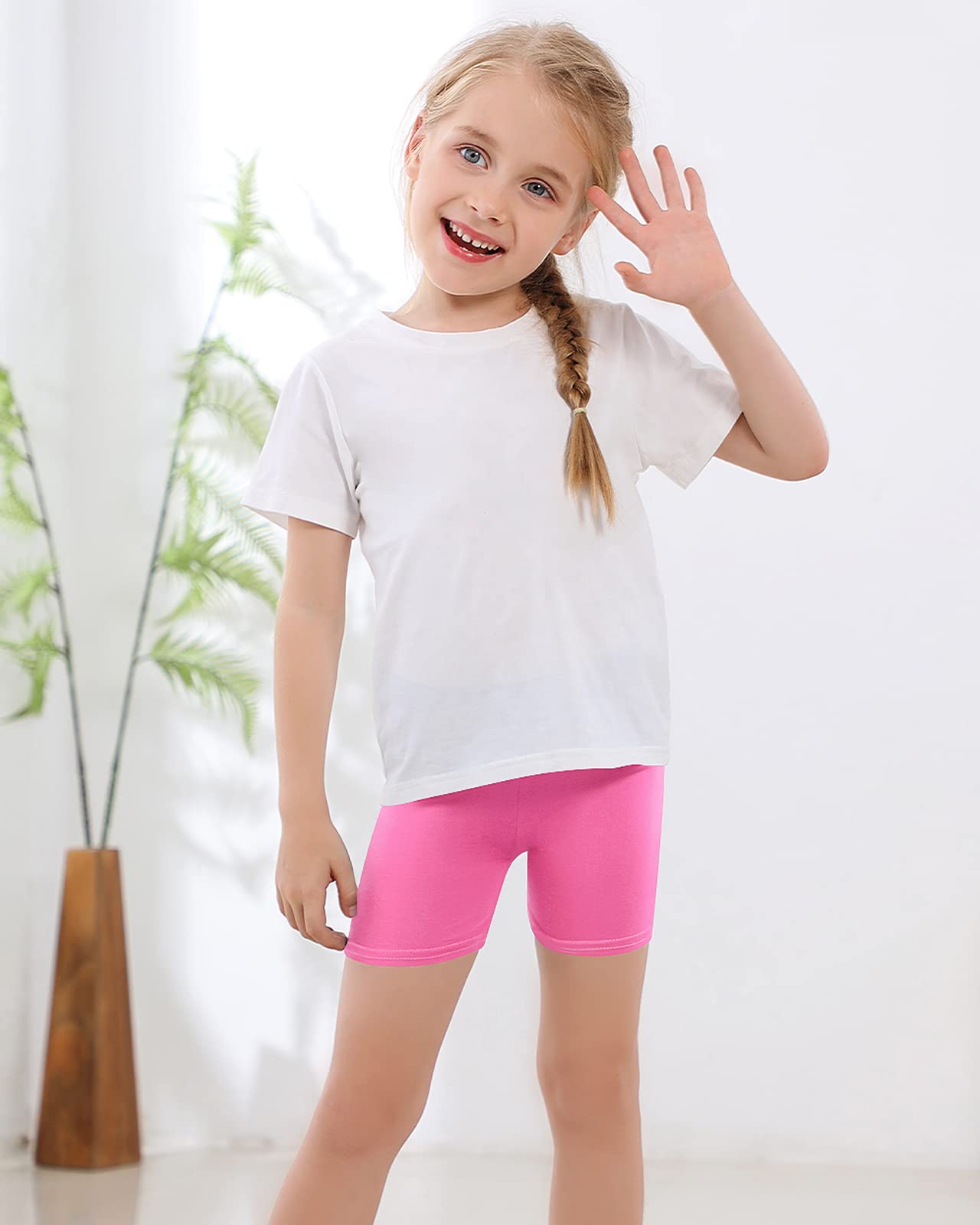 Adorel Mädchen Kurz Leggings Sommer Dünn Shorts Unter Rock Unterhosen 8er-Pack