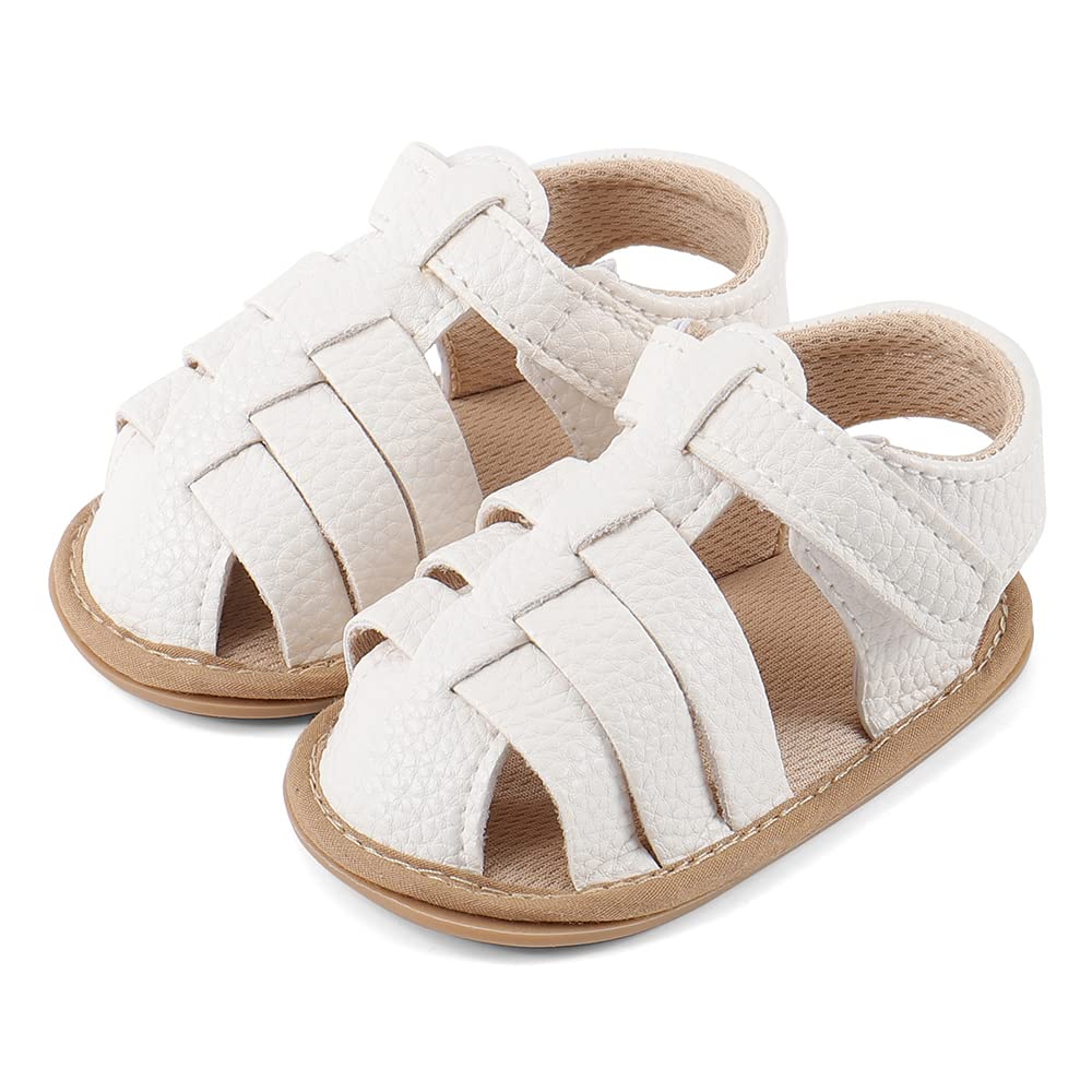 MASOCIO Babyschuhe Mädchen Sandalen Sommer Schuhe Flach Gummi Rutschfest