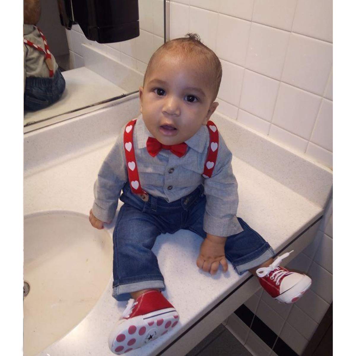 DEBAIJIA Babyschuhe Lauflernschuhe 0-18M Leichtes Atmungsaktives rutschfest für Jungen und Mädchen