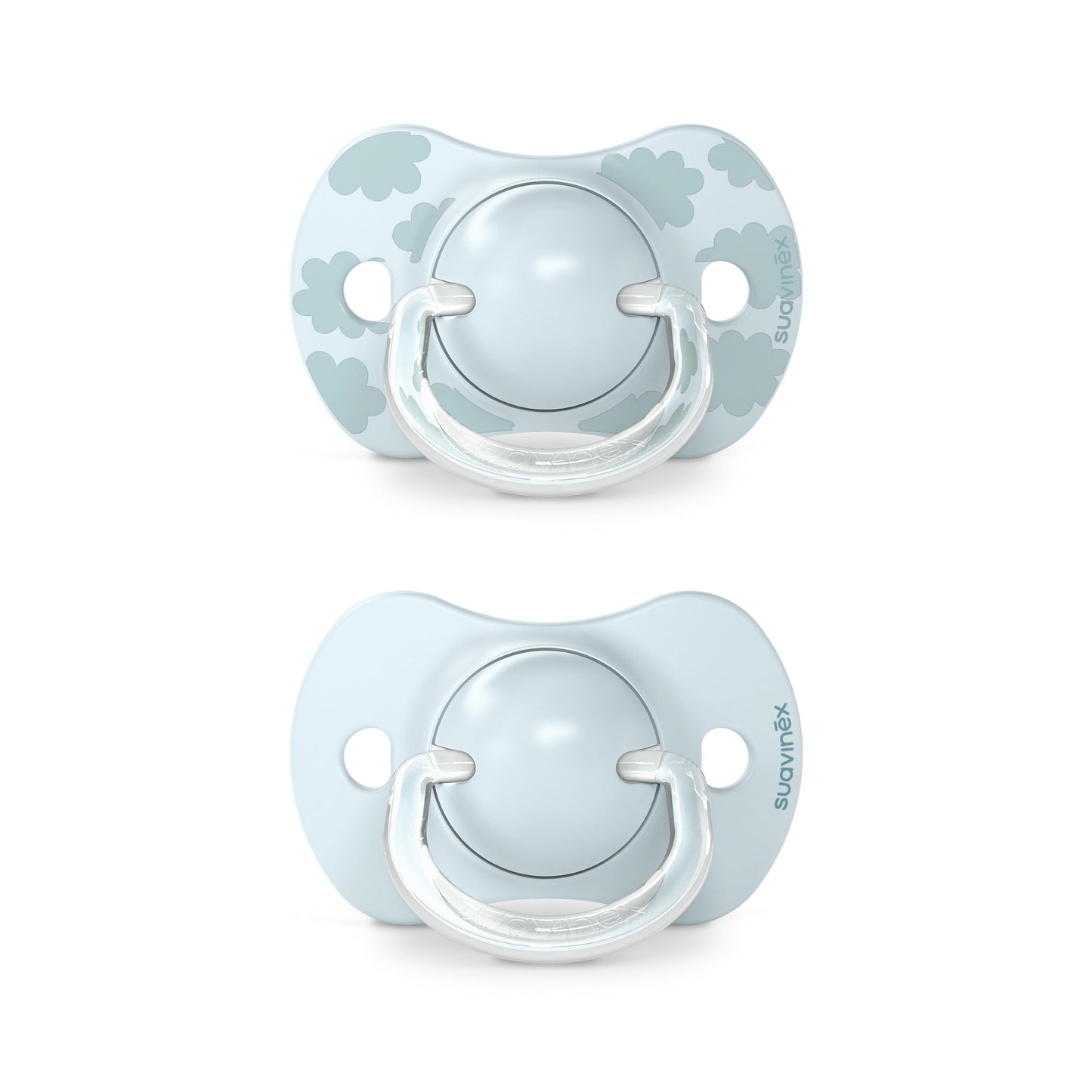 Suavinex, Set mit 2 Schnullern für Babys 0-6 Monate, Symmetrisch, Super weich und flexibel, Dreams Pink, 2er-Pack