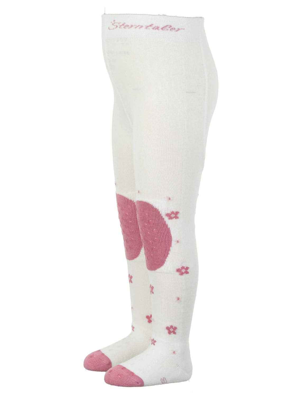 Sterntaler Crawling Tights Mouse - ABS Tights for Girls - Children's Tights with Non-Slip Nubs on Knee, Instep and Sole - Crawling Tights for Crawling Adventures