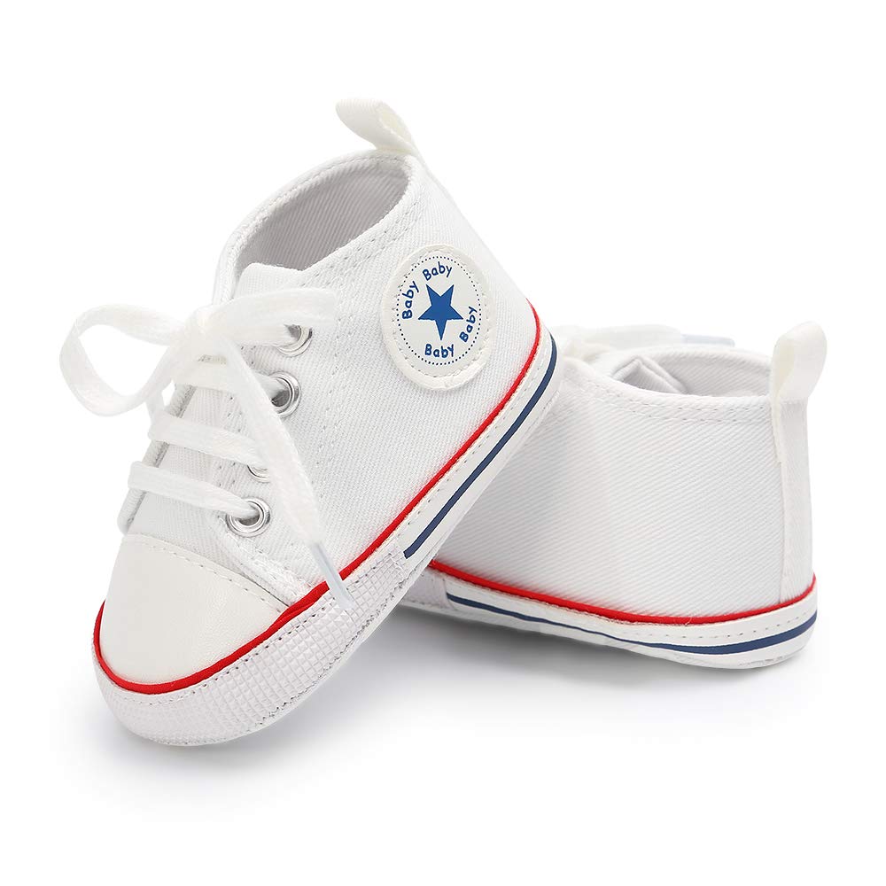 Geagodelia Baby Lauflernschuhe Weiche Krabbelschuhe Babyschuhe für Kleinkind Jungen Mädchen FX-12102