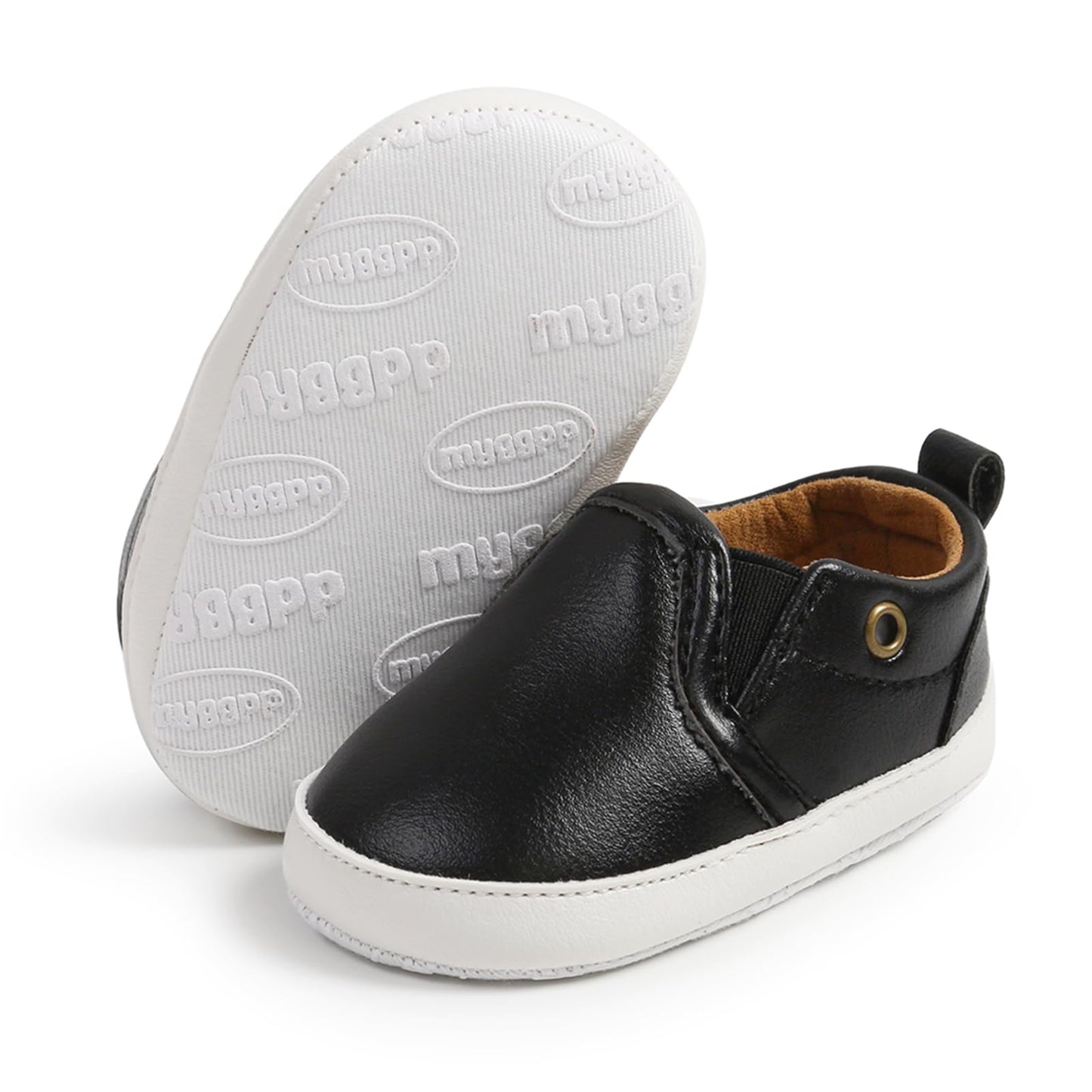 RVROVIC Babyschuhe Anti-Rutsch Oxford Loafer Flats für Jungen und Mädchen aus PU Leder mit weicher Sohle