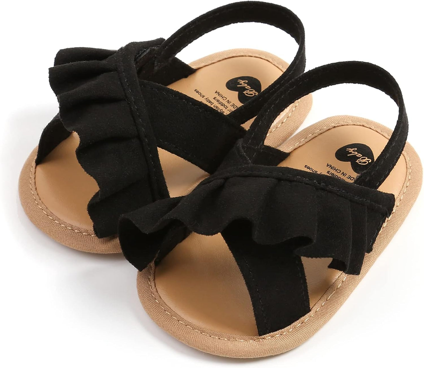 RVROVIC Babyschuhe für Jungen und Mädchen – Premium Weiche Anti-Rutsch Gummisohle für Säuglinge – Sommer Outdoor Sandalen für Kleinkind Erste Walker