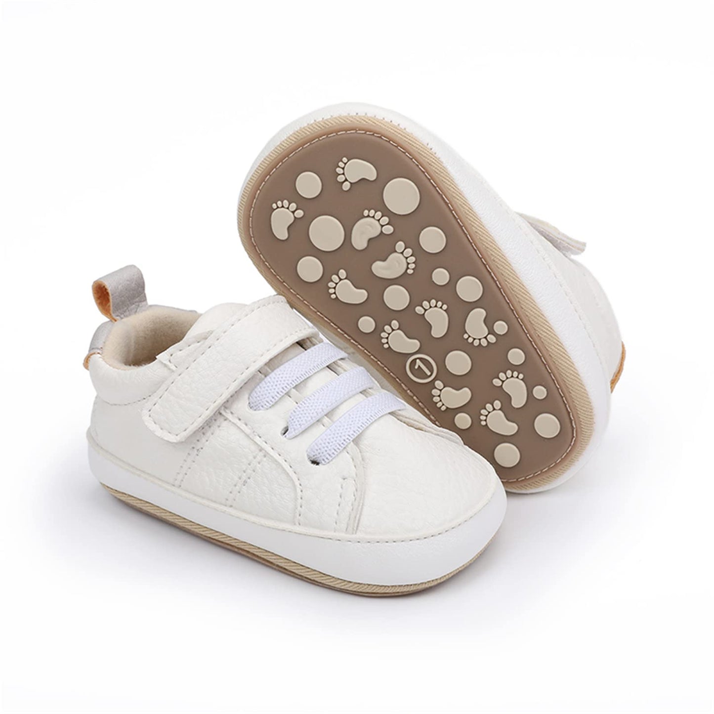 RVROVIC Babyschuhe Anti-Rutsch Oxford Loafer Flats für Jungen und Mädchen aus PU Leder mit weicher Sohle